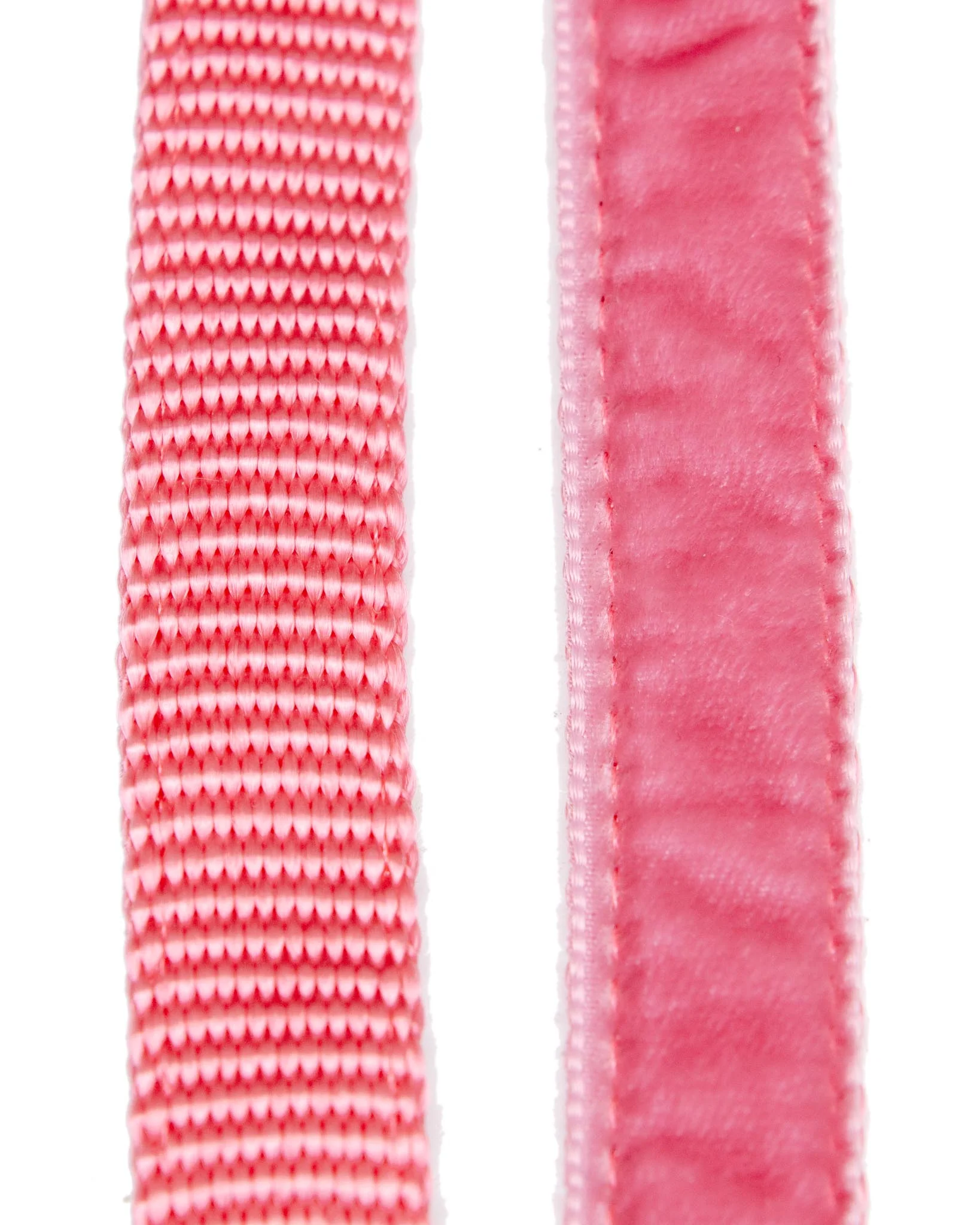 Velvet Dog Leash Primrose Pink (Made in the USA) (FINAL SALE - Image 3