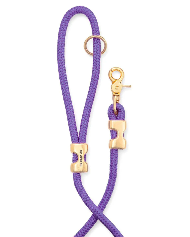 Violet Marine Rope Dog Leash (Made in the USA) (FINAL SALE)