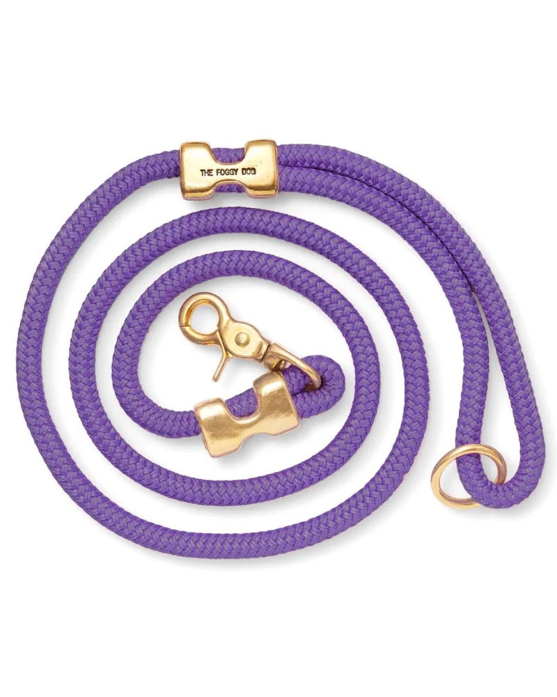 Violet Marine Rope Dog Leash (Made in the USA) (FINAL SALE) - Image 2