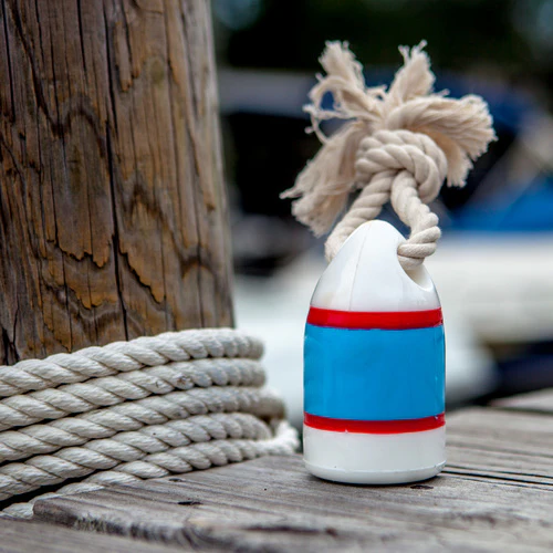 WAGGO | Floats My Boat Buoy Dog Toy in Red and Blue - Image 2