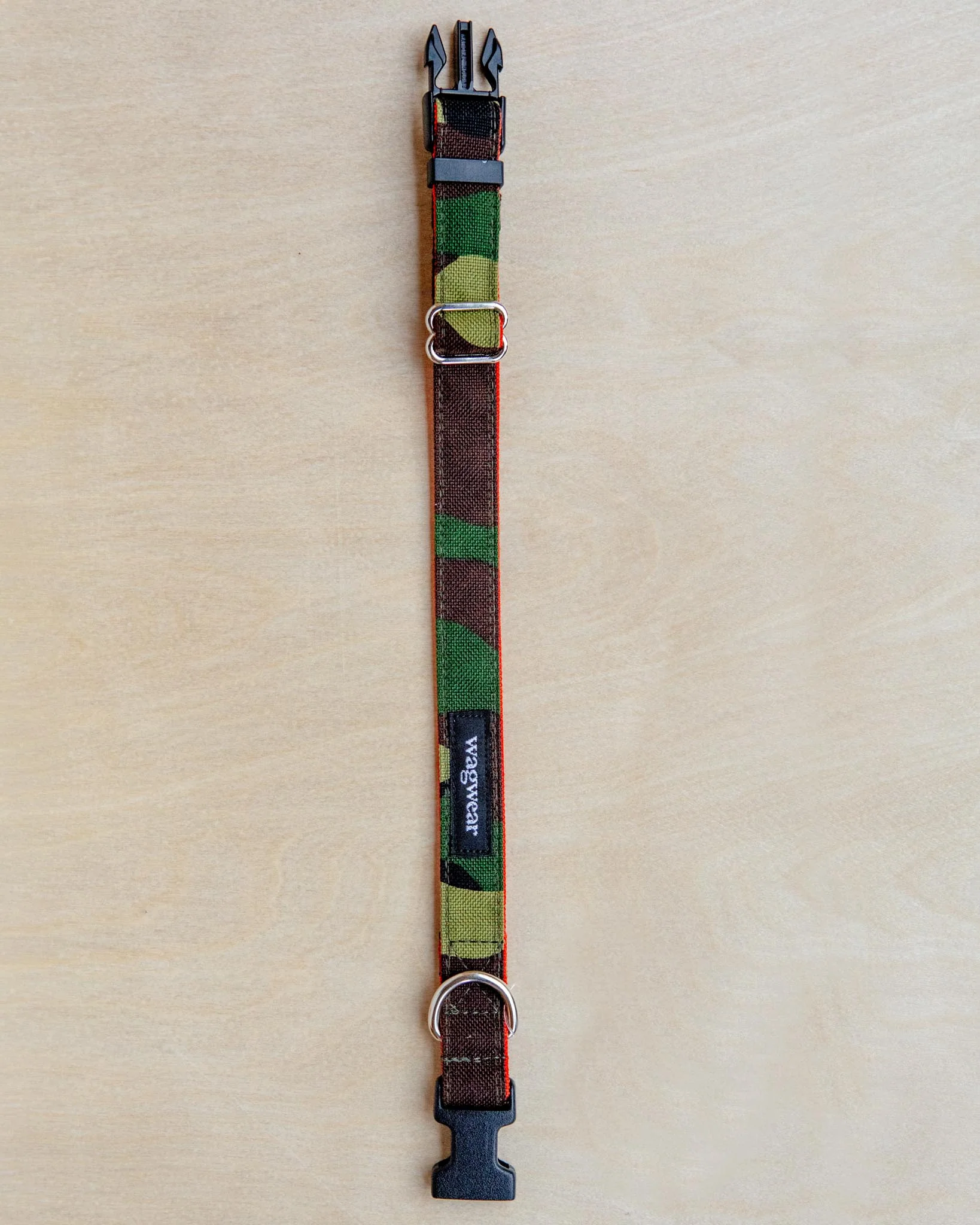 Cordura Dog Collar in Camo & Neon Orange (Made in the USA) - Image 11
