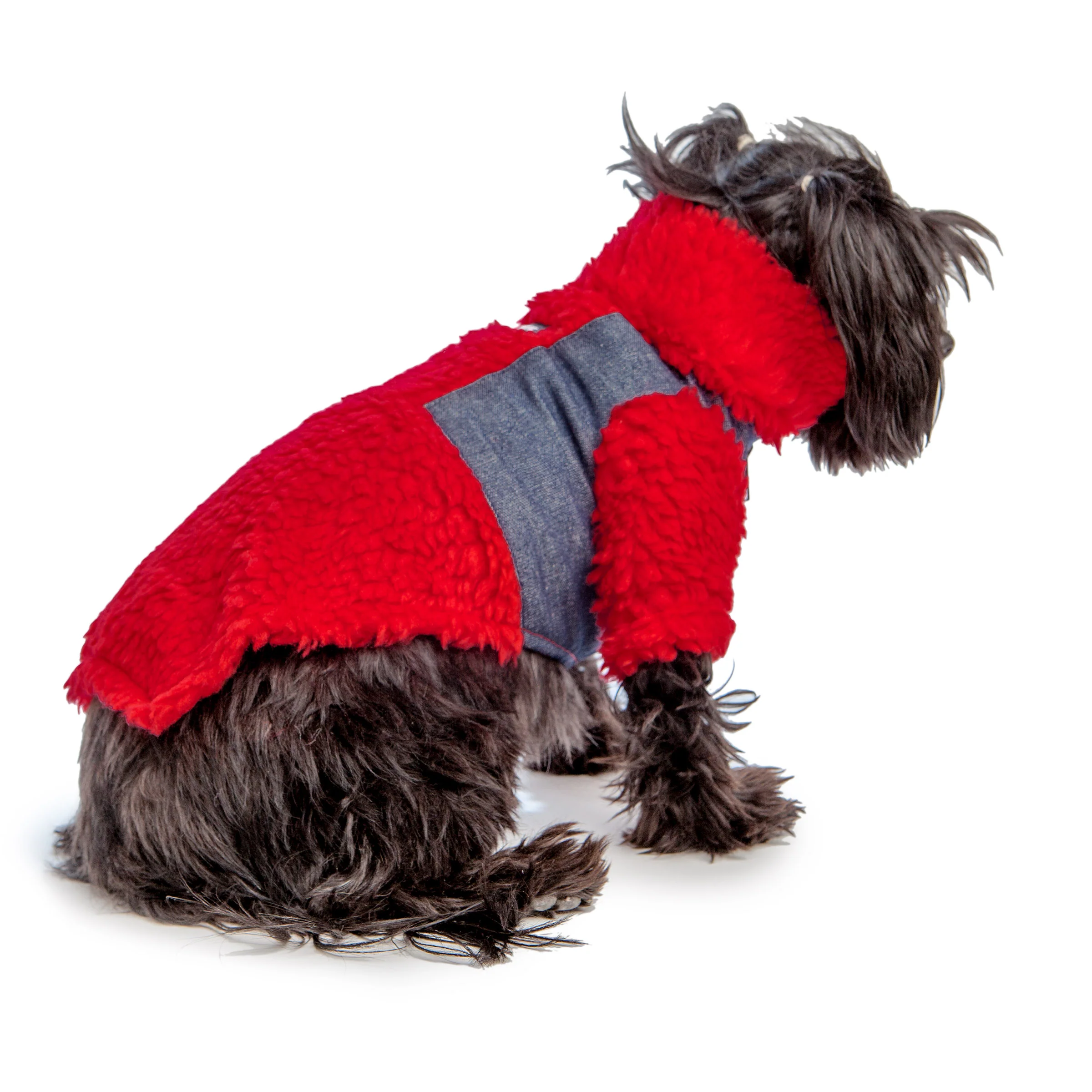 Monkey Fleece in Red and Denim (DOG & CO. Exclusive) (FINAL SALE) - Image 3