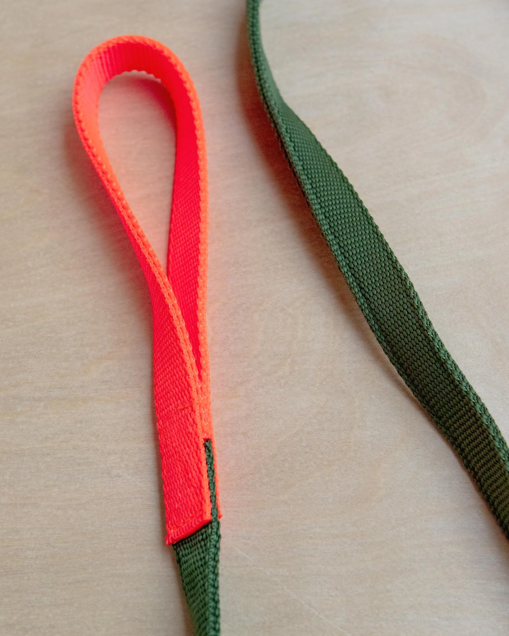 Nylon Dog Leash in Navy & Neon Pink (Made in the USA) - Image 5