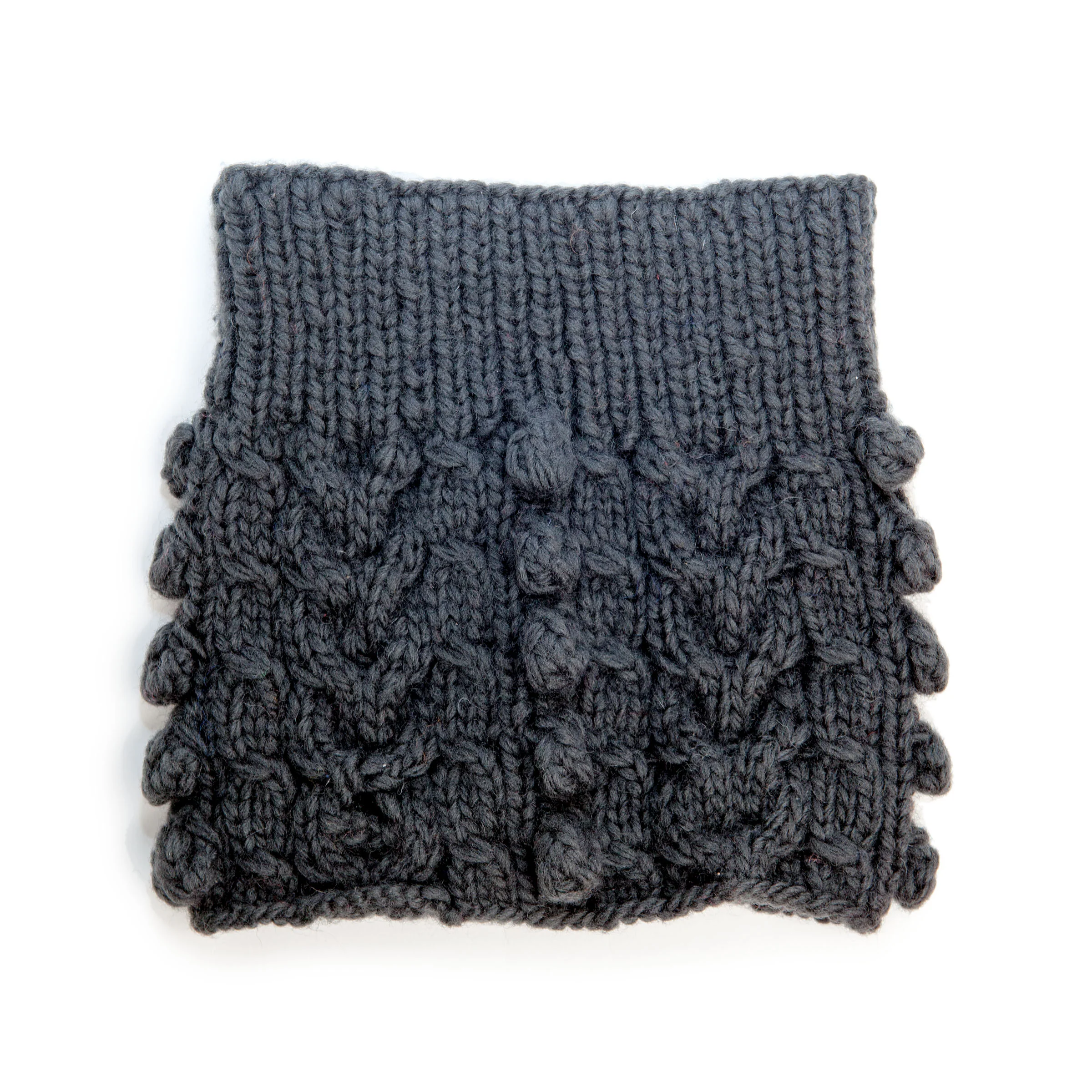 WARE of the DOG | Bobble Turtleneck Scarf in Grey - Image 2