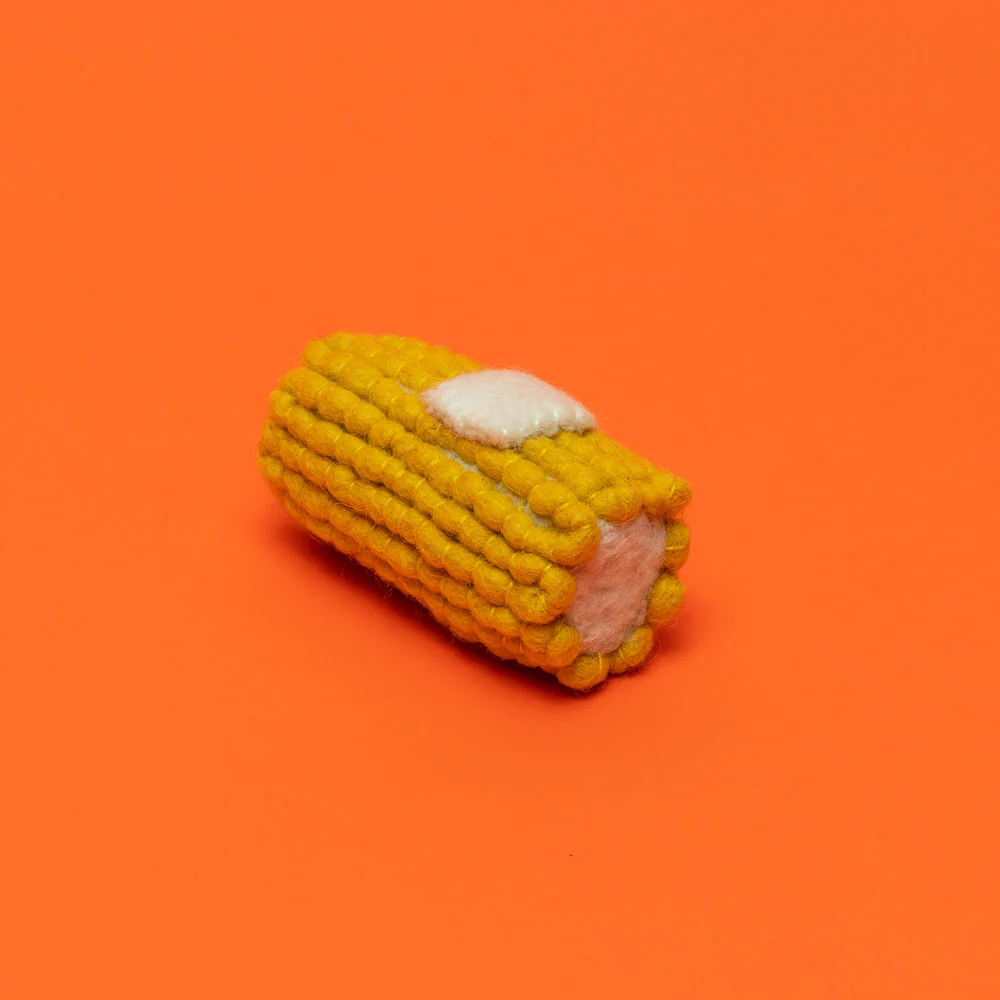 Boiled Wool Corn Dog Toy (FINAL SALE) - Image 2