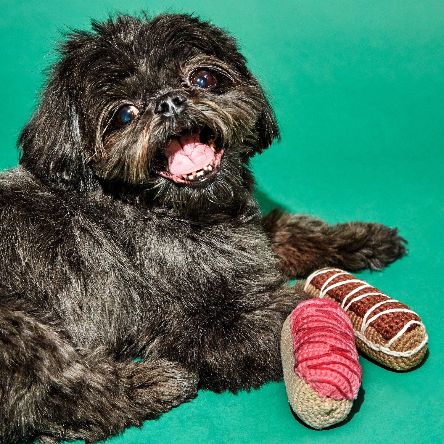 WARE of the DOG | Cotton Crochet Eclair Toy in Strawberry - Image 2
