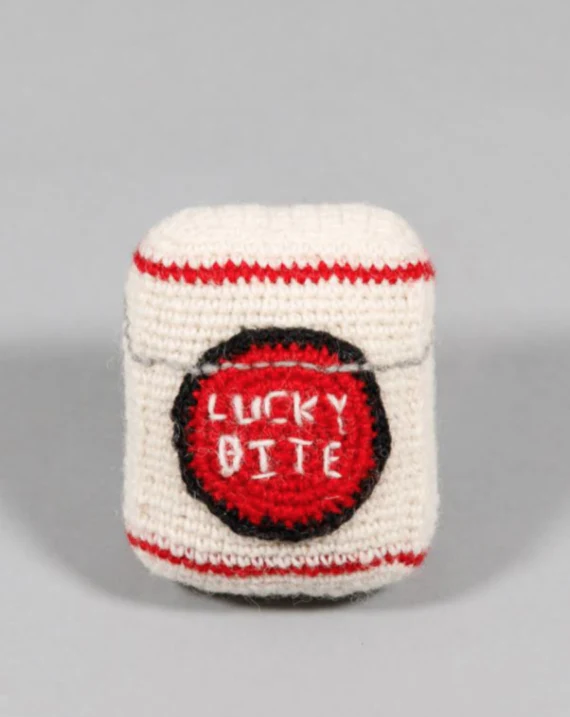 Hand Knit Lucky Bite Dog Toy - Image 2