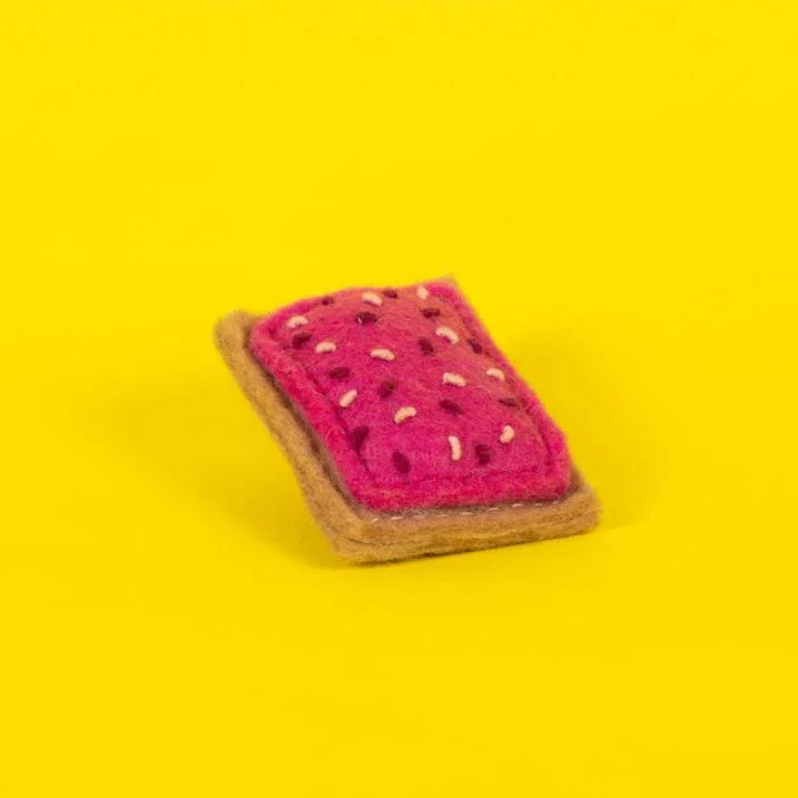 Natural Wool Pop Tart Cat Toy - Image 2