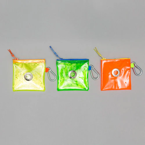 Neon Yellow Vinyl Pouch - Image 3