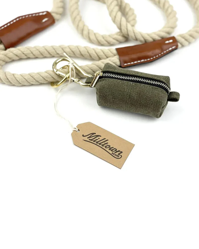 Washed Canvas Poo Bag Holder - Image 8