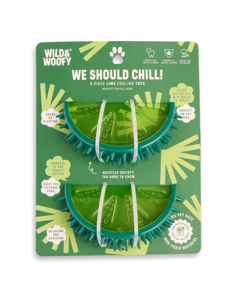 We Should Chill! Freeze-Me Lime Dog Toys - Image 3