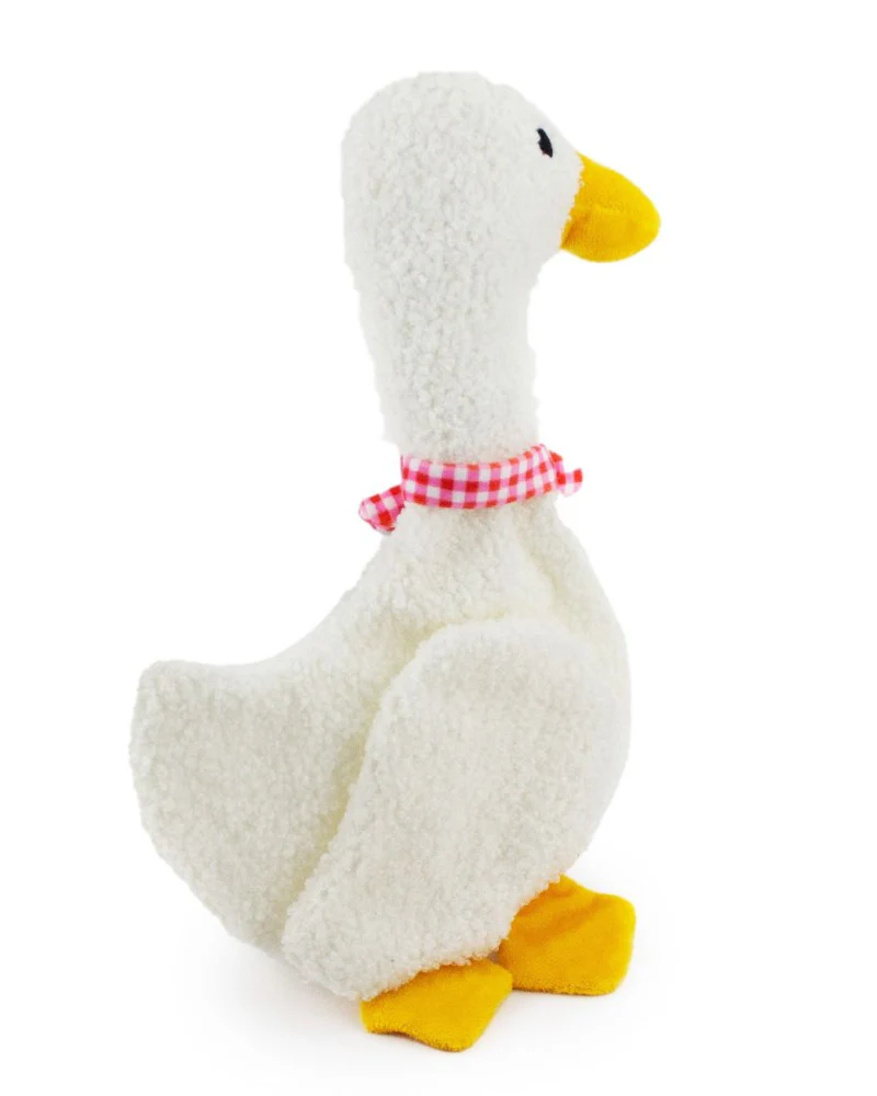 What's Up Duck Flattie Crinkly & Squeaker Dog Toy (13") - Image 2