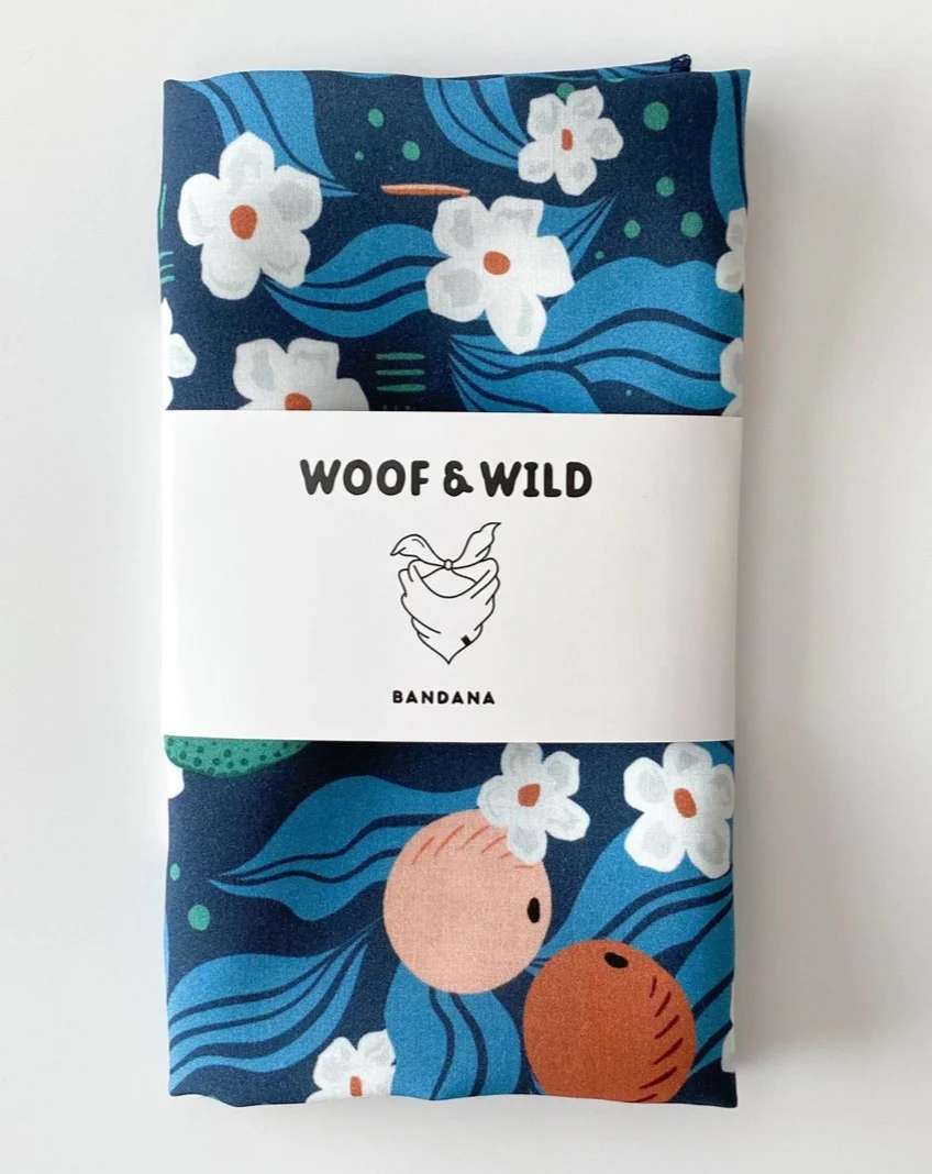 Jude Floral Rayon Dog Bandana - Image 8