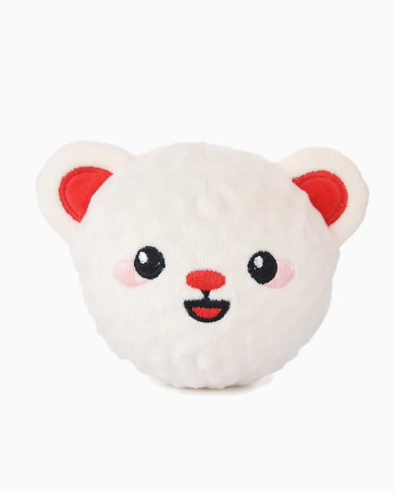 Woof Love Bear Squeaker Ball Dog Toy - Image 4