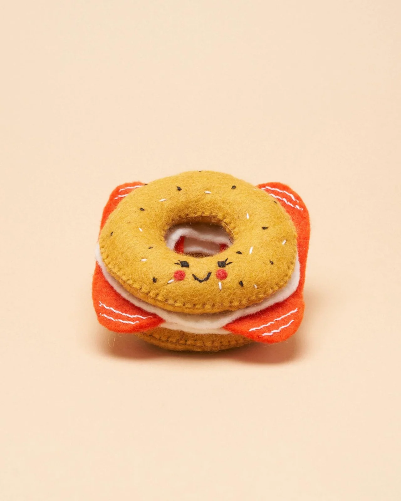 Wool Bagel Squeaky Dog Toy - Image 3