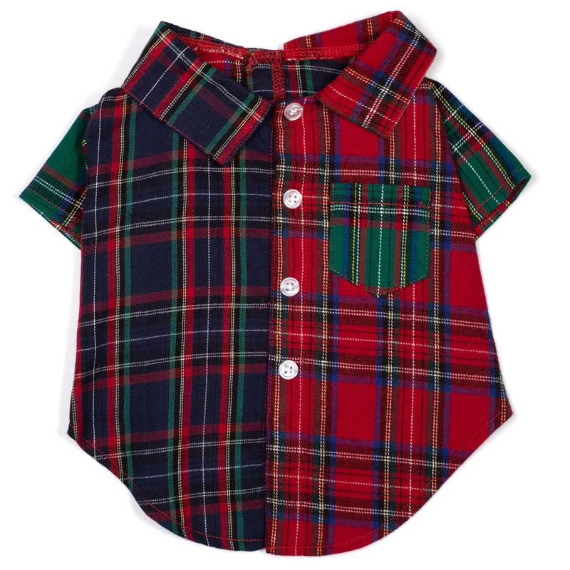 WORTHY DOG | Colorblock Tartan Shirt