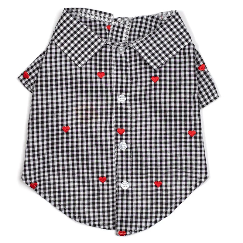 WORTHY DOG | Gingham Hearts Shirt