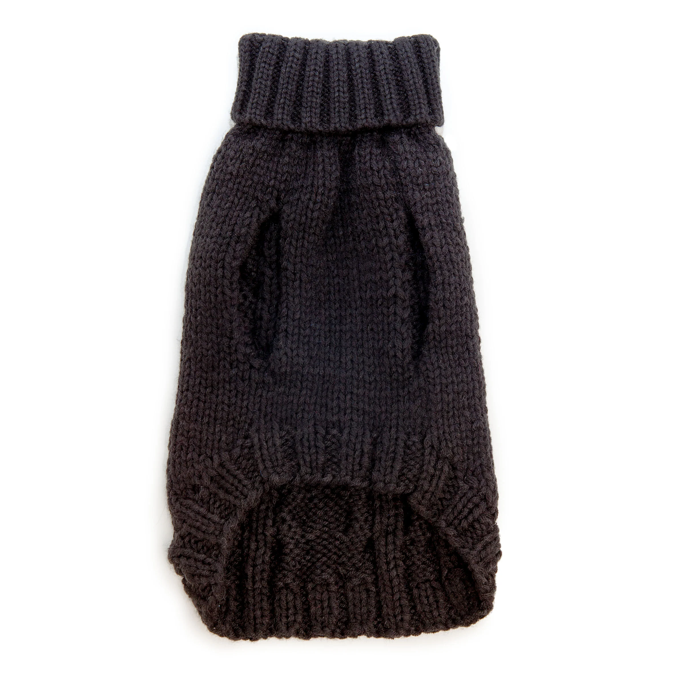 Hand Knit Turtleneck Sweater in Black  (FINAL SALE)(Dog & Co. Exclusive) - Image 4