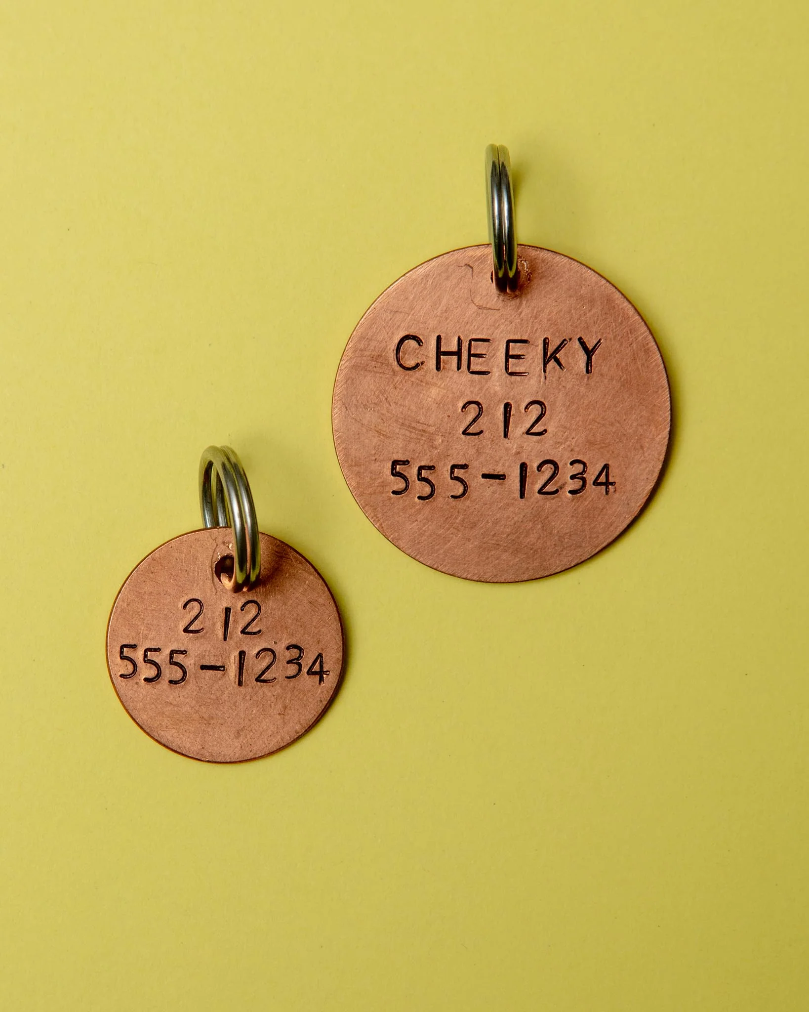 Big Baby Round ID Tag (Custom/Drop-Ship) (Made in the USA) - Image 2