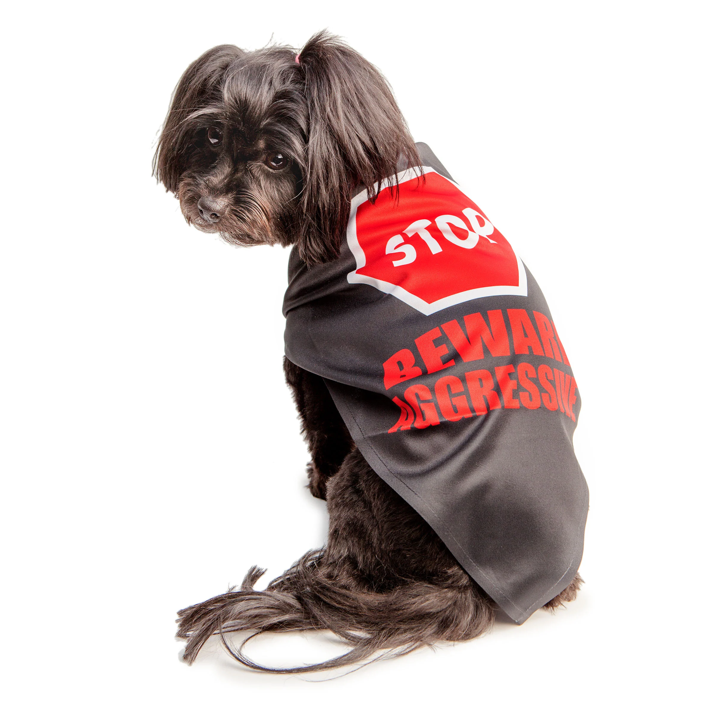 YELLOW DOG DESIGN | Beware Aggressive Sign Bandana - Image 2