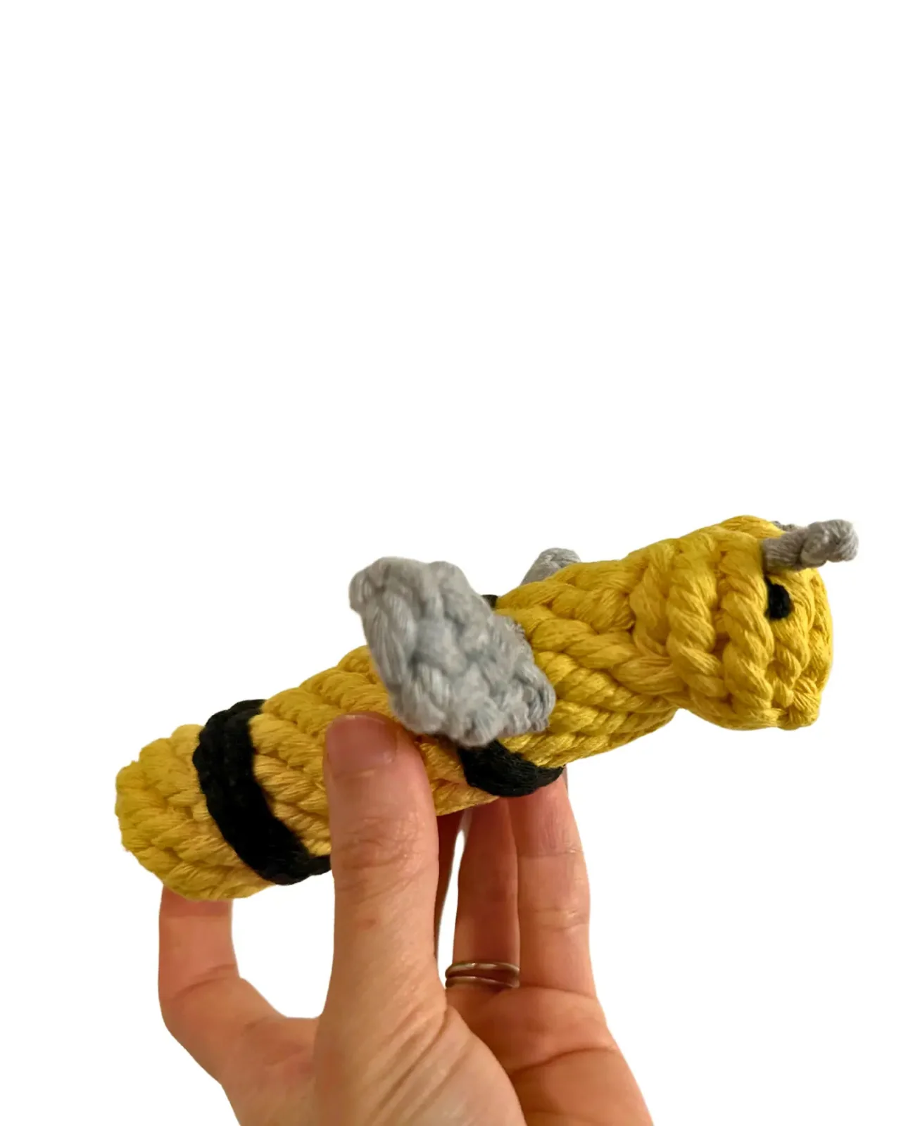 Handmade Bee Sustainable Dog Rope Toy - Image 4