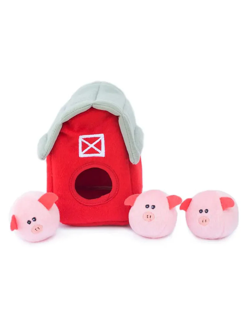 Pigs in a Barn Burrow Dog Toy - Image 3
