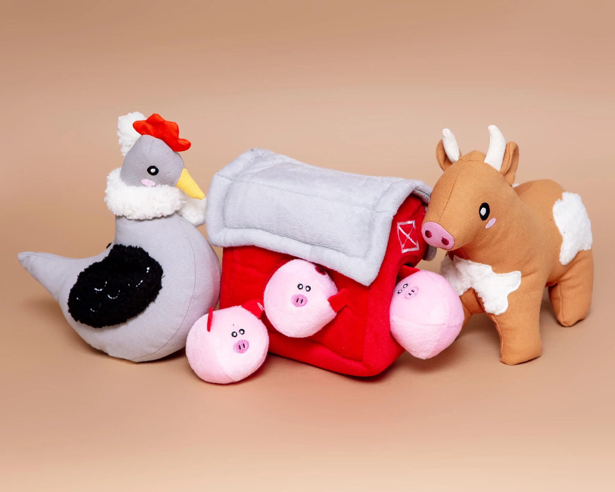 Pigs in a Barn Burrow Dog Toy - Image 5