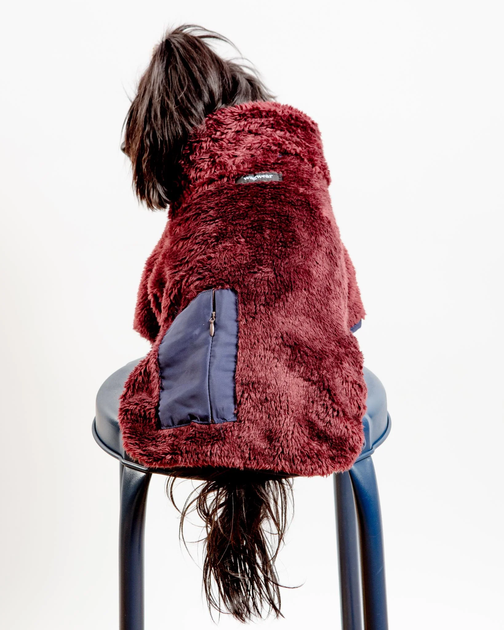 Zippy Dog Fleece in Burgundy (FINAL SALE) - Image 6